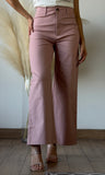 High-waist Straight Pants