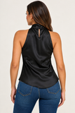 Satin Sleeveless Top