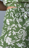 Print Linen Effect Short