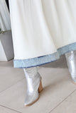 Denim Contsrast Dress