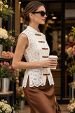 Mandarin Lace Blouse
