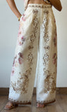 Printed Belt Long Pants