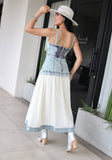 Denim Contsrast Dress