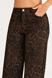 Printed Barrel Leg Pants