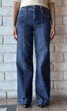 Mid Rise Wide Leg Jeans