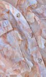 Short-sleeve Button Detail Top