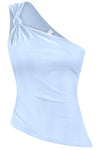 One-Shoulder Knotted Asymmetrical Top