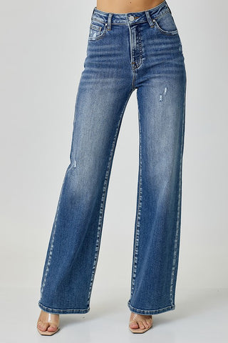 High Rise Wide Leg Jeans