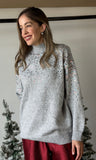 Sequin Detail Sweater Top
