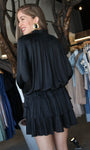 Smocked Hem Sleeve Dress