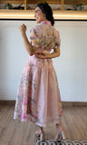 Flower Print Button Dress