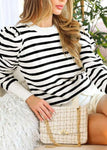 Stripe Sweater Top