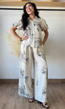 Embroidered Floral Pants