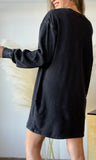 Washed Oversized Mini Sweatshirt Dress