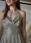 Lurex Tiered Maxi Dress