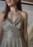 Lurex Tiered Maxi Dress