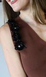 Brown Flower Detail Vest