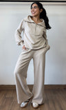 Ribbed Half Zip Pullover & Pants Set