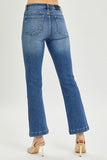 High Rise Patch Pocket Straight Jeans