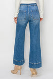 Medium High Rise Wide Jeans