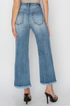 High Rise-Crop Wide Leg Jeans