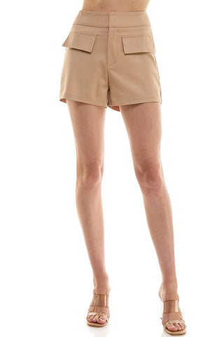 Front Pocket Detail Shorts