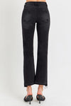 Mid Rise-Ankle Straight Jeans