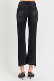 Mid Rise-Ankle Straight Jeans