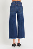 High Rise-Crop Wide Leg Jeans