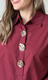 Gold Button Blouse
