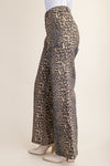 Leopard Print Flare Jeans