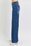 Mid Rise Wide Leg Jeans