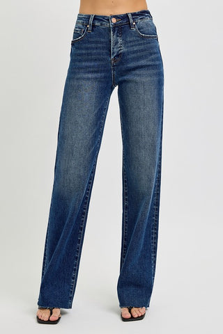 High Rise Straight Jeans