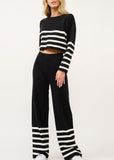 Knit Sweater Wide Leg Pants