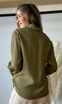 Pearl Detailed Collar Button Shirt