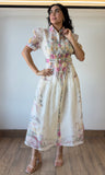 Button Down Printed Dress