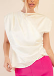 Round Neck Wrap Top