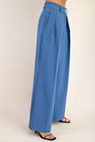 High Waist Pleated Wide Pants