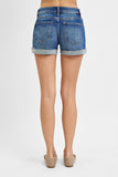 Low Rise Cuffed Shorts