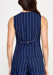 Stripe Tailored Vest Top