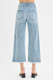 High Rise Crop Detail Jeans