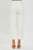 Tummy Control High Rise Crop Wide Jeans