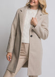 Longline Notch Lapel Coat