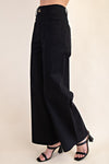 High Waist Wide Leg Pocket Pants