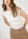 Asymmetrical Off The Shoulder Knit Top