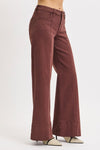 Mid Rise Wide Leg With Wide Hem