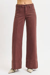 Mid Rise Wide Leg With Wide Hem