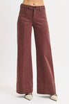 Mid Rise Wide Leg With Wide Hem