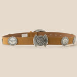 Western Oval Floral Buckle Belt