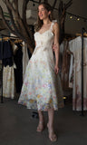 Floral Sleeveless Midi Dress